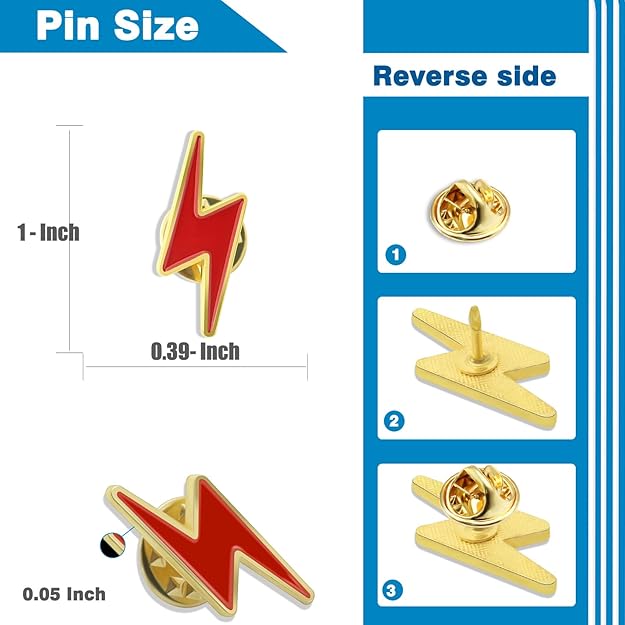 Misunderstood Professional Lightning Bolt Pin (2 pack)