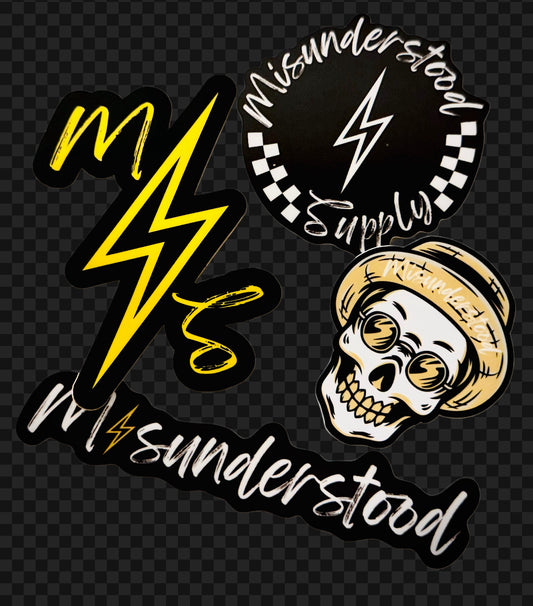 4 Piece Sticker Pack