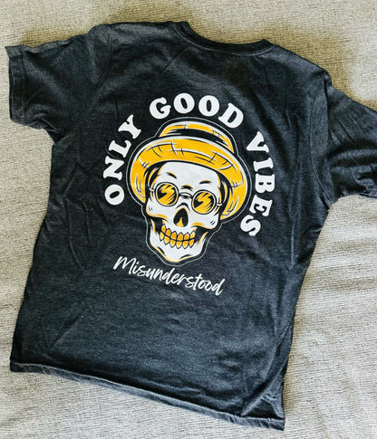 "Only Good Vibes" Short Sleeve Youth